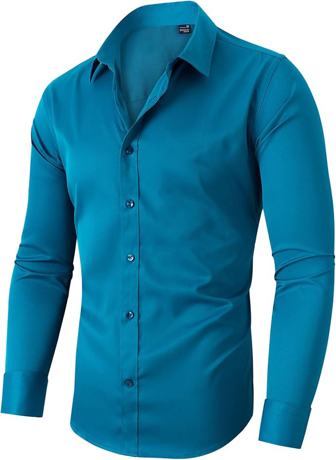Men's Super Stretchy Quick-Drying Breathable Dress Shirt