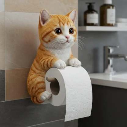 Paw-lease Hold” Toilet Paper Buddy
