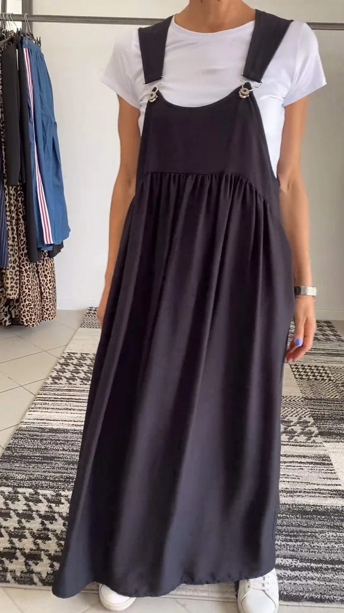 Relaxed Fit Cotton and Linen Suspender Dress (🔥Buy 2 get 10% OFF|Buy 3 get 15% OFF)