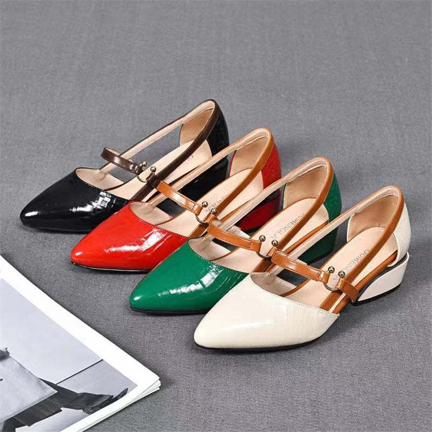 🎁This Week's Special Price $32.99💥Brand new genuine leather casual belt solid color large size shoes