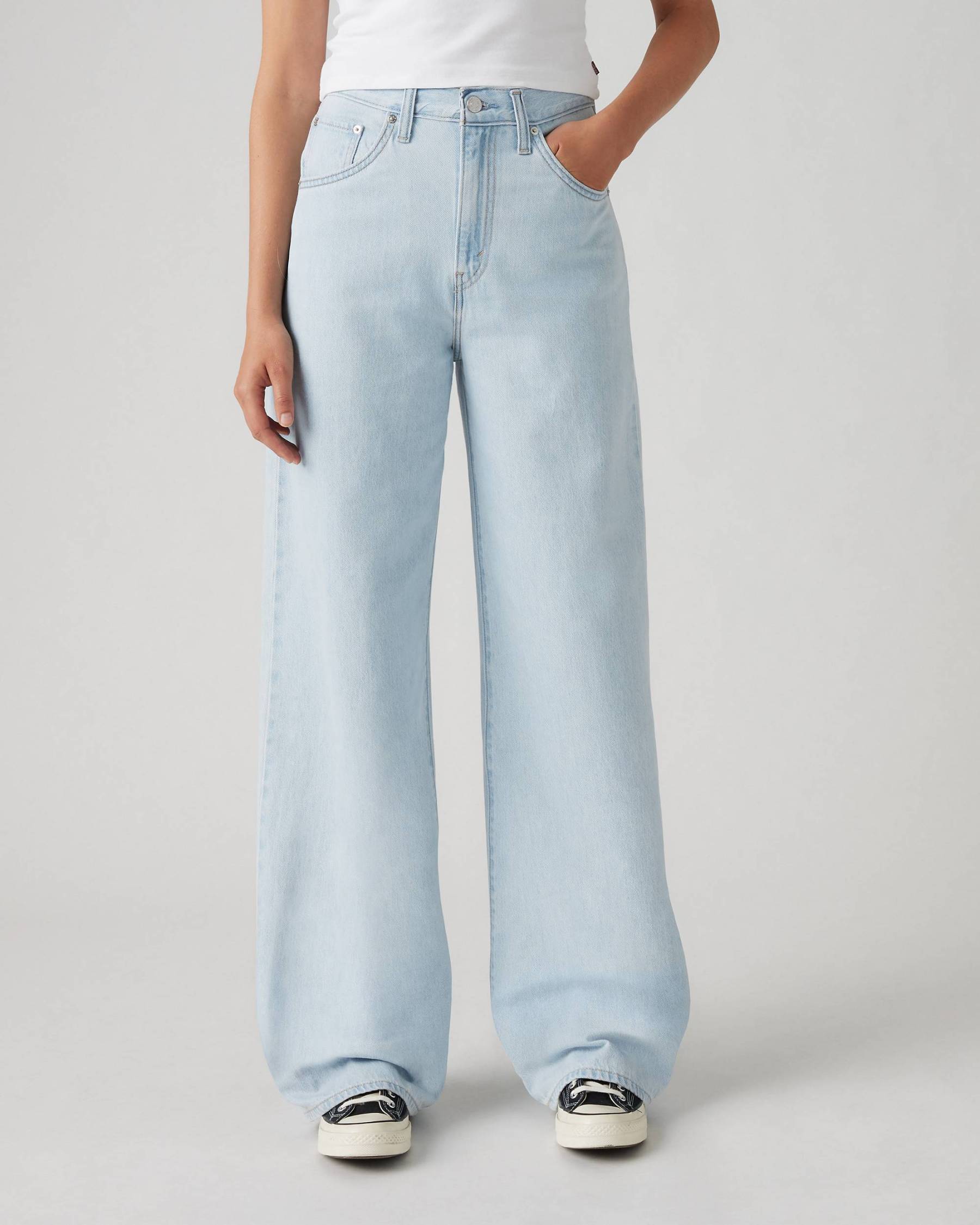 Adjustable Womens Cinch Baggy Jeans