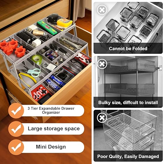 Ruocoo - smart drawer organizer multi level