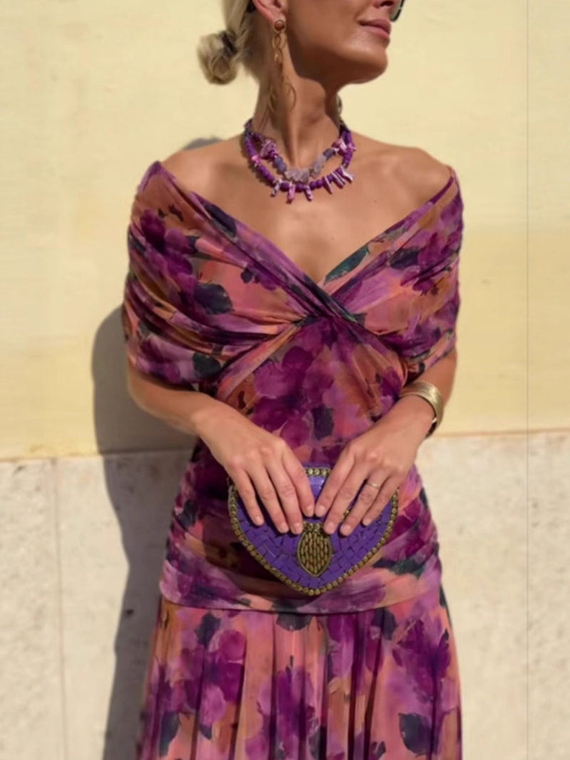 Women's Elegant Mesh Boutonniere Dress