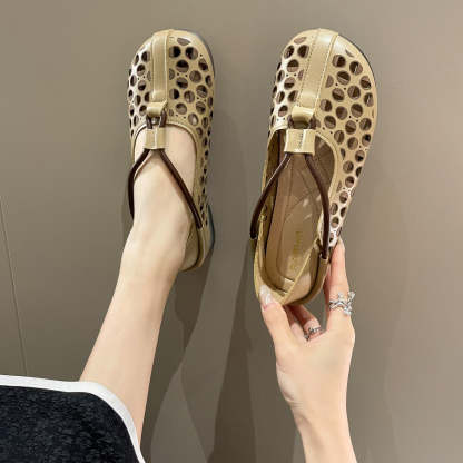 🎁This Week's Special Price $32.99💥Retro Hollow Out Soft Leather Women Shoes