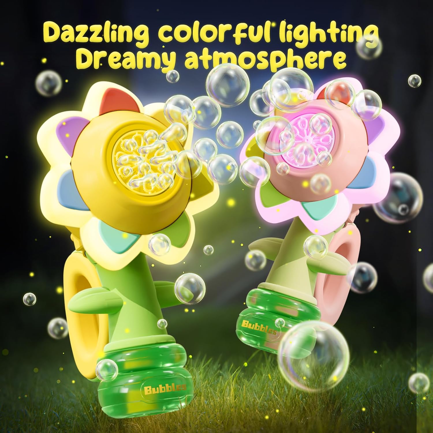  Ruocoo - seven color flower bubble machine
