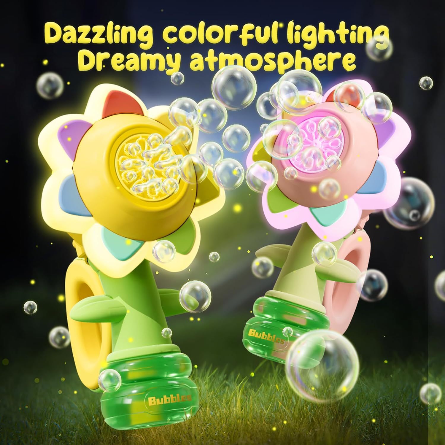  Ruocoo - seven color flower bubble machine