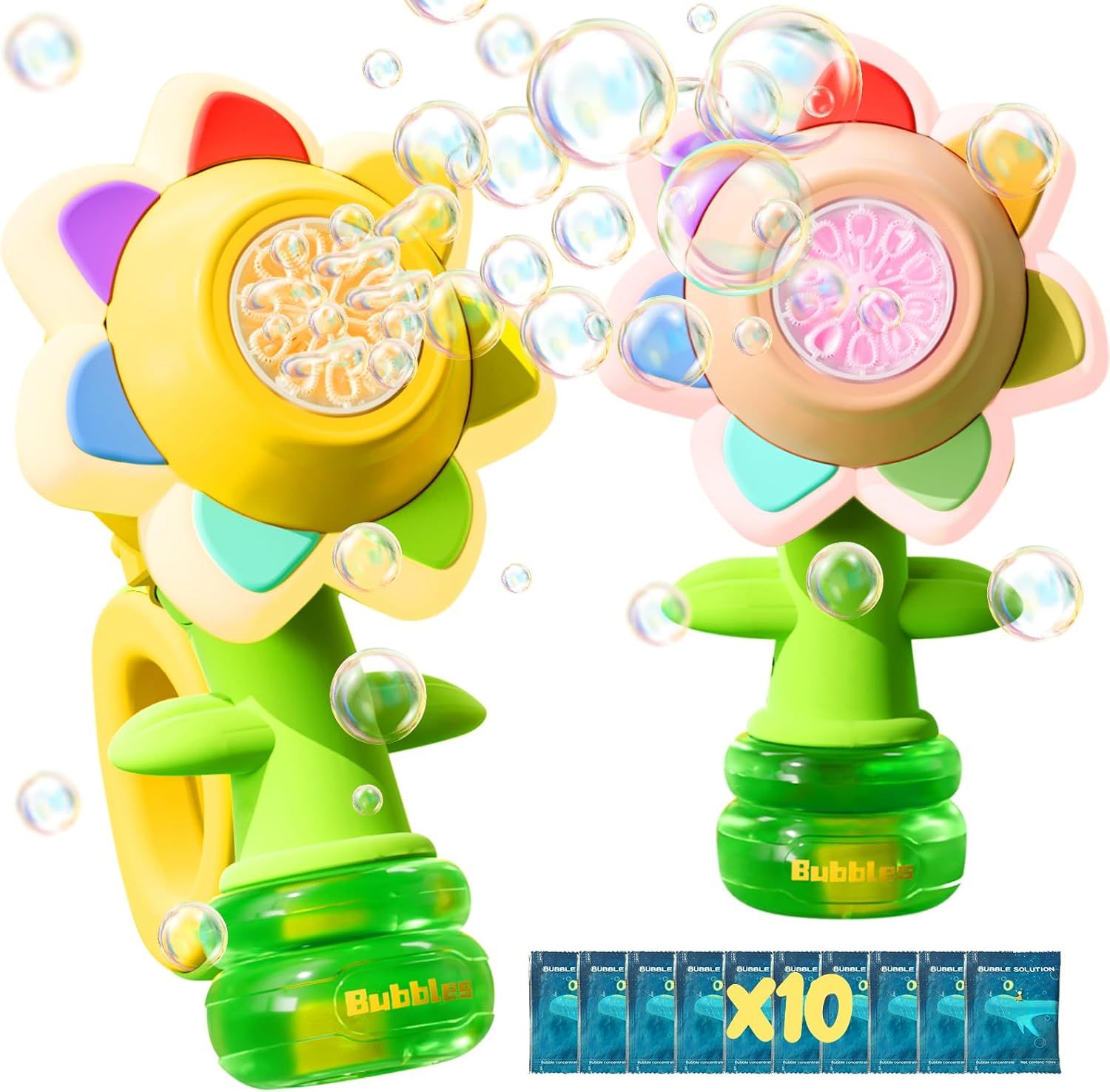  Ruocoo - seven color flower bubble machine