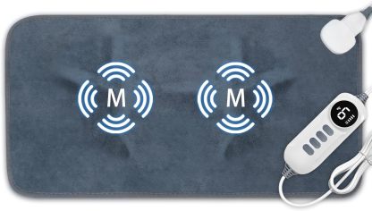 Heating Pad for Back Pain Relief, 12" x 24" Electric Heating Pads for Cramps, Back, Shoulder and Neck with 6 Heat Settings, Fast-Heating Technology, Auto Shut Off, UL Certification, Blue