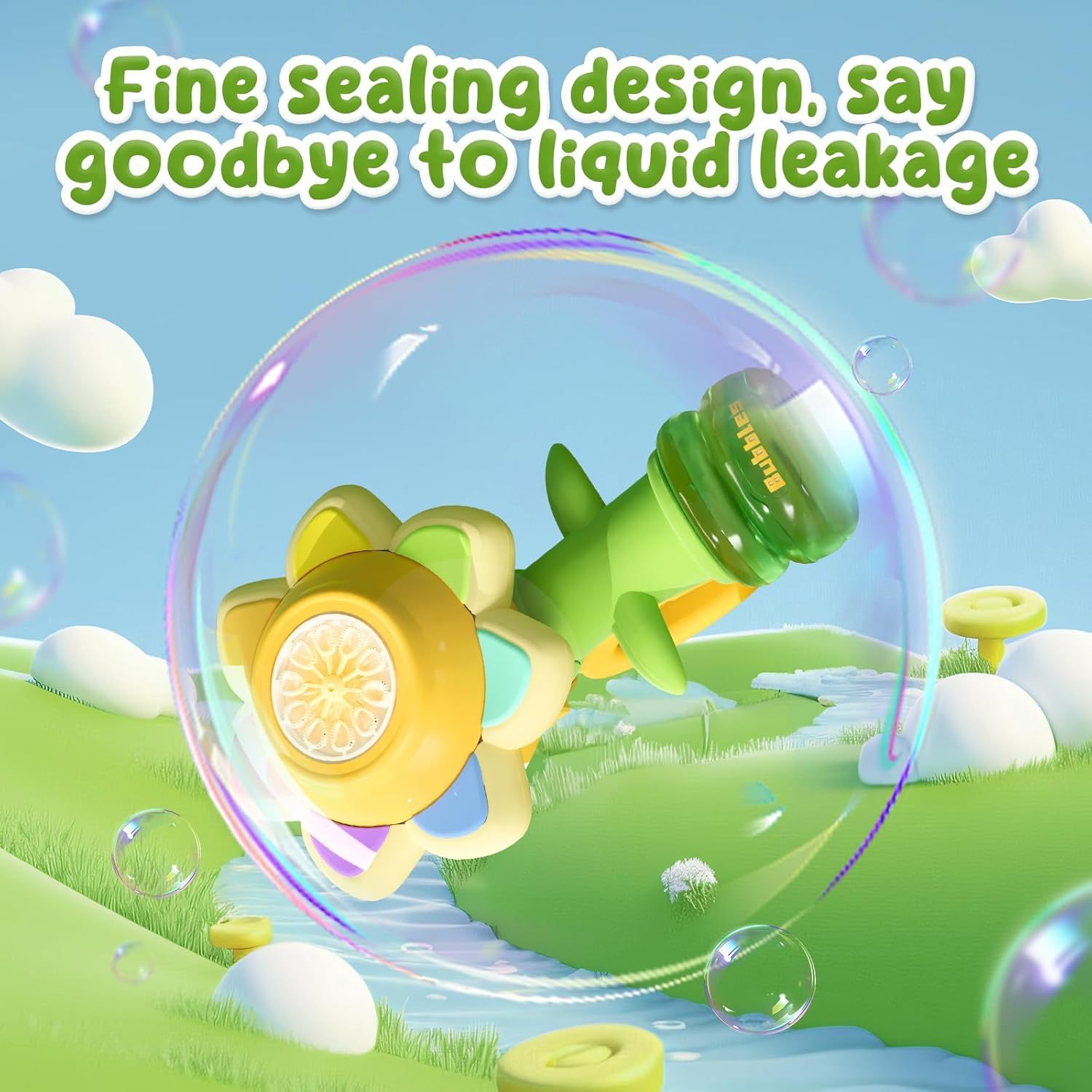  Ruocoo - seven color flower bubble machine