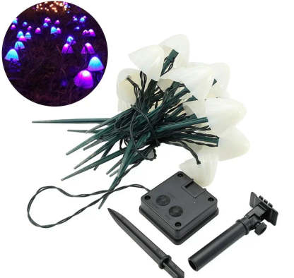🍄Beautiful garden decoration🍄Mushroom Solar Light String💡