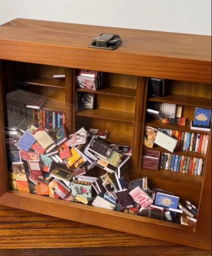 Handmade Anxiety Bookshelf | Shake Away Your Anxiety