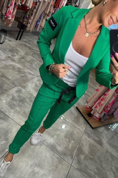 Women's Jacket & Elastic Waist Pants Set | Comfort Two-Piece Outfit