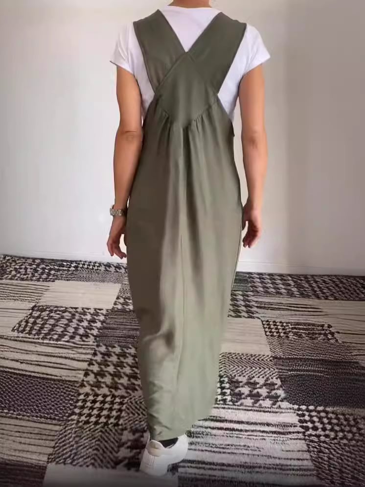 Relaxed Fit Cotton and Linen Suspender Dress (🔥Buy 2 get 10% OFF|Buy 3 get 15% OFF)