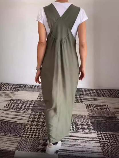 Relaxed Fit Cotton and Linen Suspender Dress (🔥Buy 2 get 10% OFF|Buy 3 get 15% OFF)