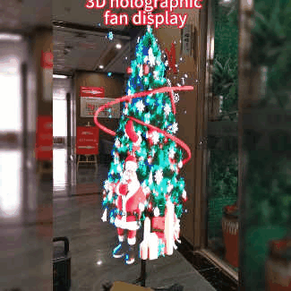 🎄3D Hologram LED Fan Projector ✨✨Hot Sale 60% OFF & Free shipping