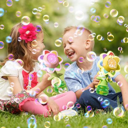  Ruocoo - seven color flower bubble machine