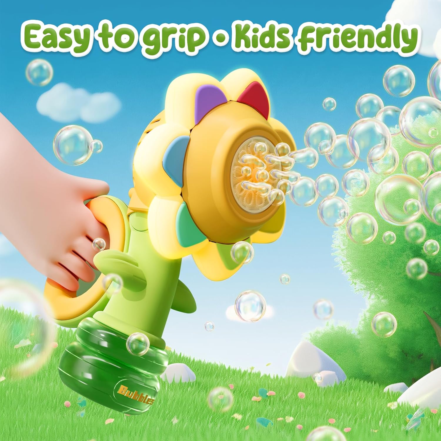  Ruocoo - seven color flower bubble machine