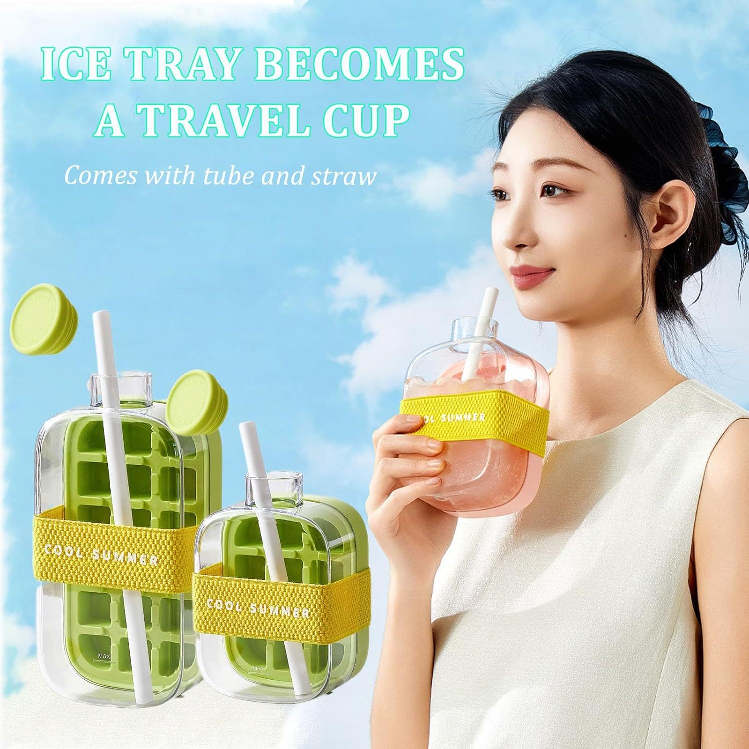 🎁Last Day Promotion 49% OFF🧊🧊——Zero Touch Press Ice Cube Mold