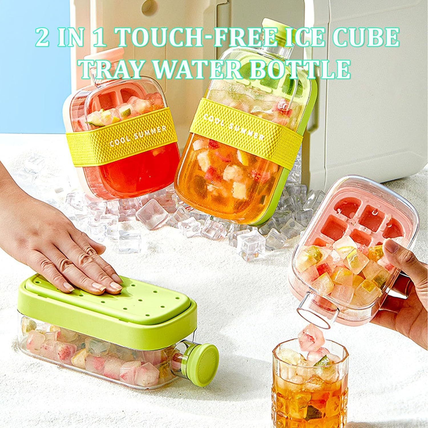 🎁Last Day Promotion 49% OFF🧊🧊——Zero Touch Press Ice Cube Mold
