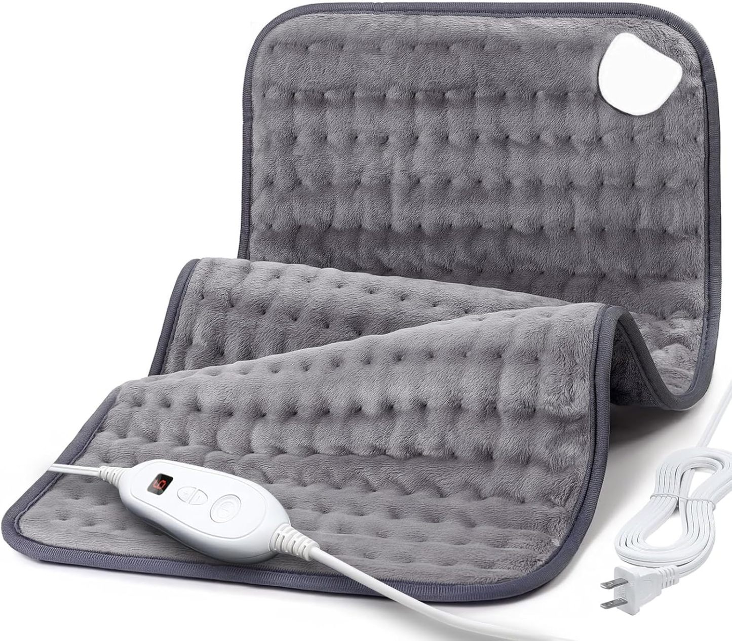 Heating Pad for Back Pain Relief, 12" x 24" Electric Heating Pads for Cramps, Back, Shoulder and Neck with 6 Heat Settings, Fast-Heating Technology, Auto Shut Off, UL Certification, Blue