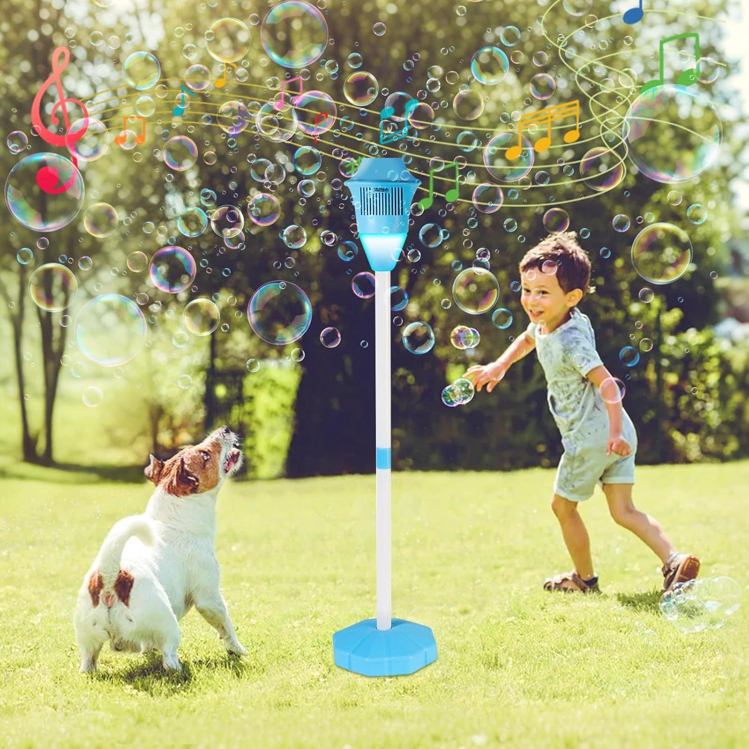  Ruocoo - seven color flower bubble machine