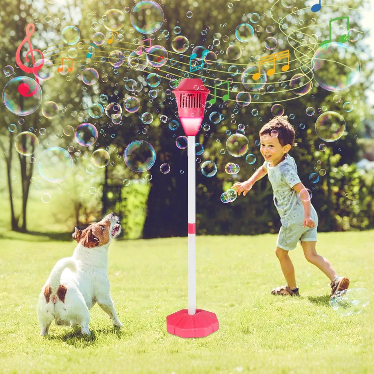  Ruocoo - seven color flower bubble machine