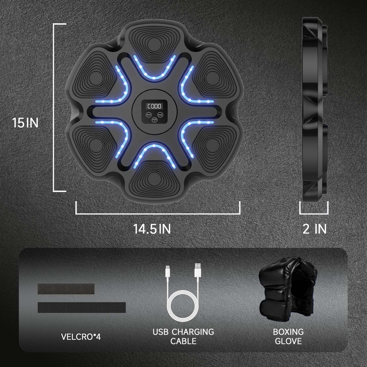 Music Boxing Machine with Boxing Gloves(Adult Edition)