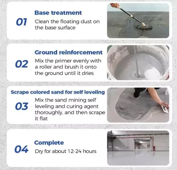 Louis Forest Epoxy Floor Paint,High-Gloss Marble Effect Epoxy Floor Coating