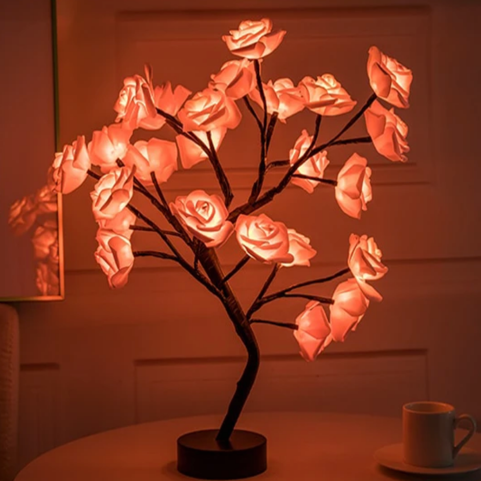 Eternal Rose Lamp | Love Tree | Lightning