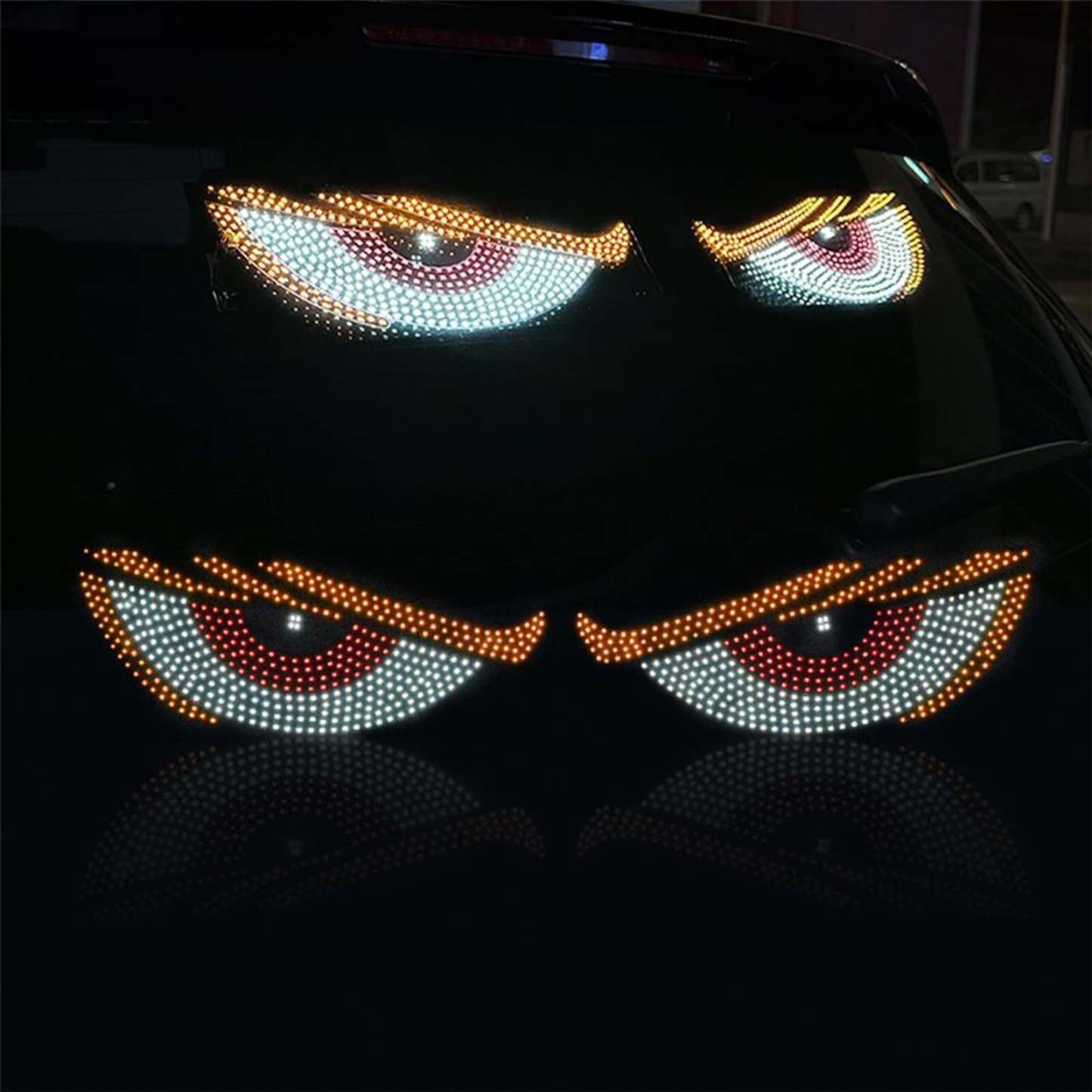 USB Dynamic Big Devil Eyes Light for Cars, Devil Eyes Light for Car Wi
