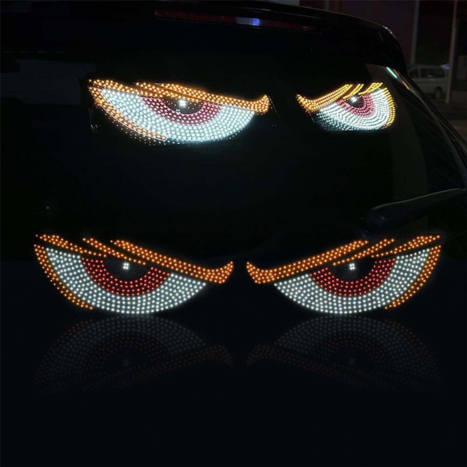 USB Dynamic Big Devil Eyes Light for Cars, Devil Eyes Light for Car Wi
