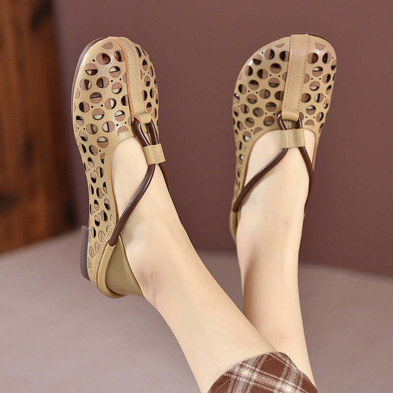 🎁This Week's Special Price $32.99💥Retro Hollow Out Soft Leather Wome