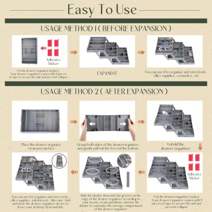 Ruocoo - smart drawer organizer multi level