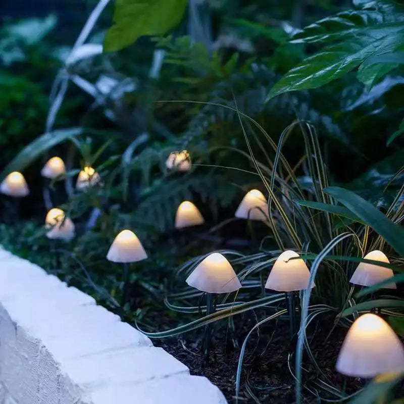 🍄Beautiful garden decoration🍄Mushroom Solar Light String💡