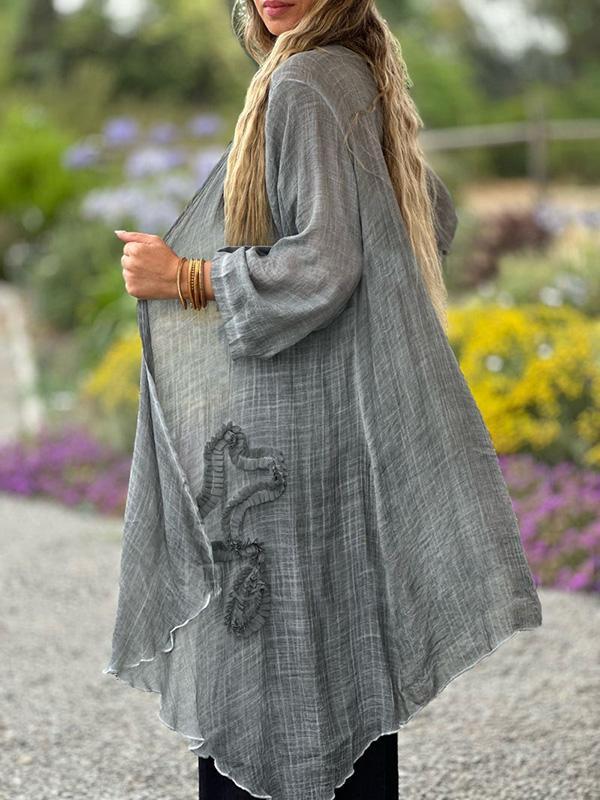 Casual women's holiday loose cardigan