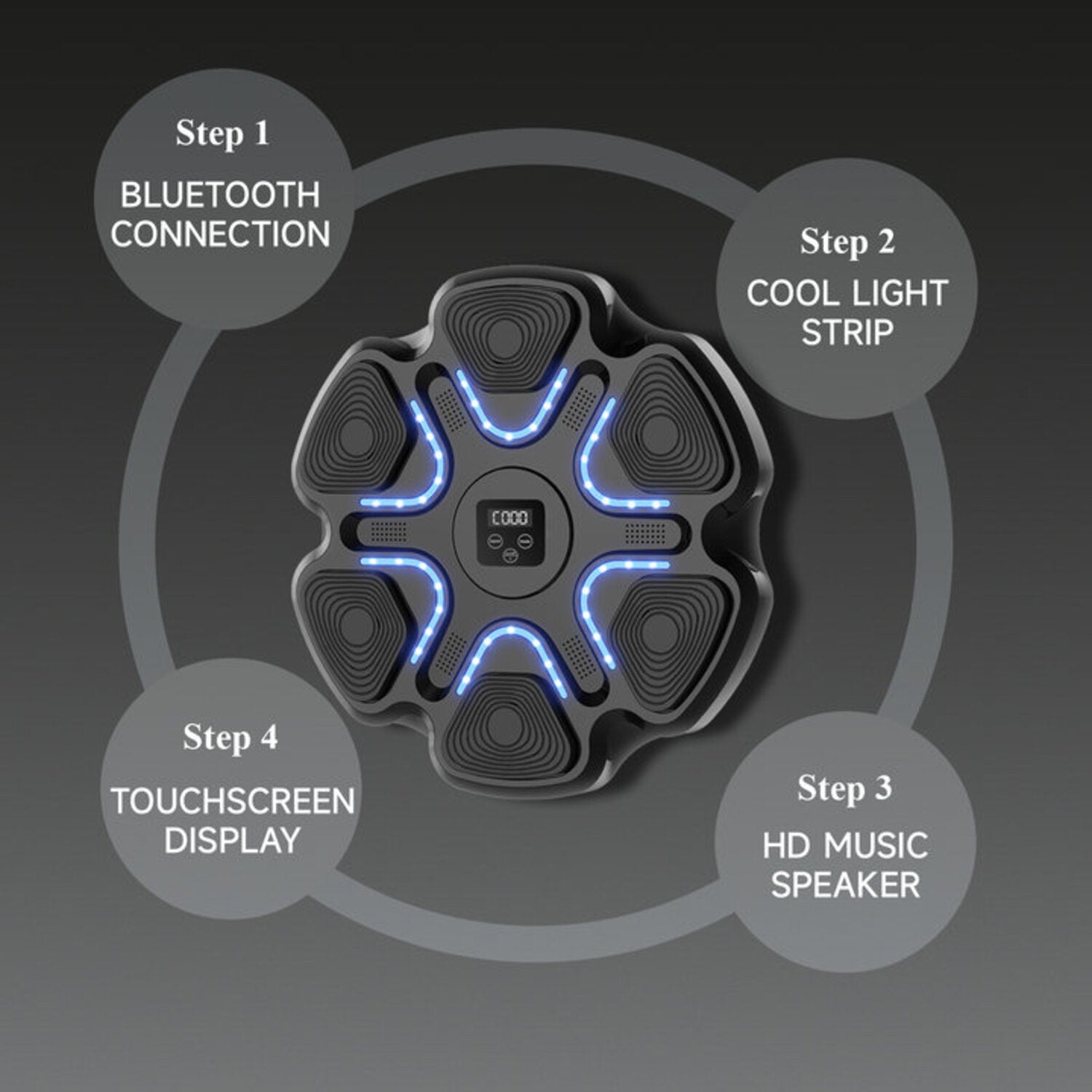 Music Boxing Machine with Boxing Gloves(Adult Edition)