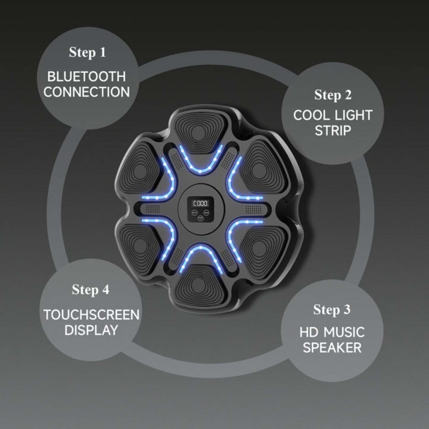 Music Boxing Machine with Boxing Gloves(Adult Edition)