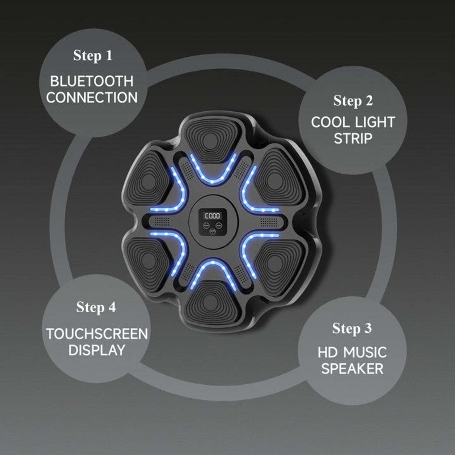 Music Boxing Machine with Boxing Gloves(Adult Edition)