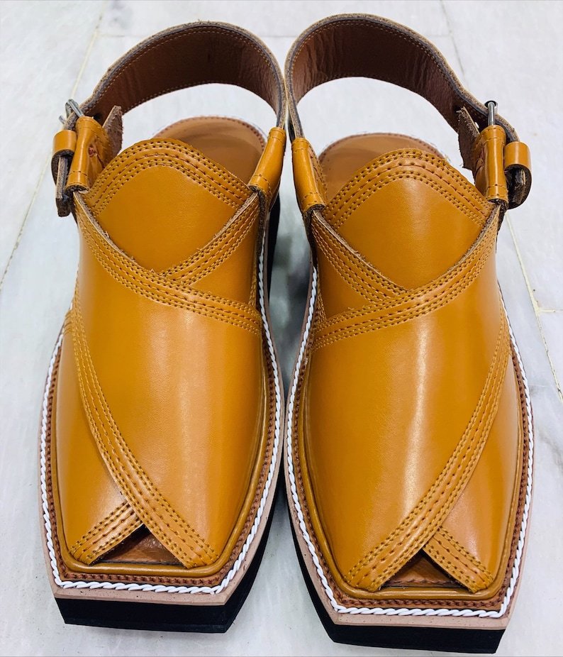 Camel Handmade Leather Men's Traditional Sandals