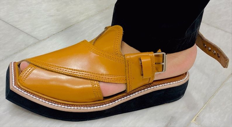 Camel Handmade Leather Men's Traditional Sandals