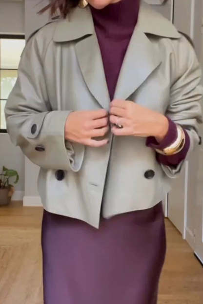 Women's Long Sleeve Top & Skirt Set | Casual Two-Piece Outfit