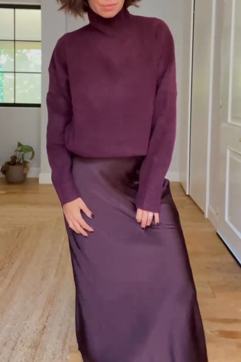 Women's Long Sleeve Top & Skirt Set | Casual Two-Piece Outfit