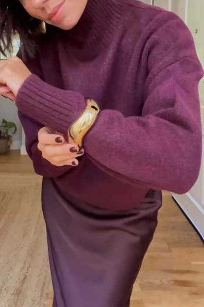 Women's Long Sleeve Top & Skirt Set | Casual Two-Piece Outfit