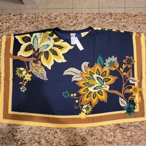 2025 Spring and Summer New Women's Outerwear Temperament High-end Cross-border European and American Printed Short-sleeved Mid-length Tops