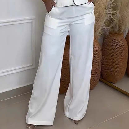 Women's One-Shoulder Wide Leg Jumpsuit | Elegant Evening Pants Set