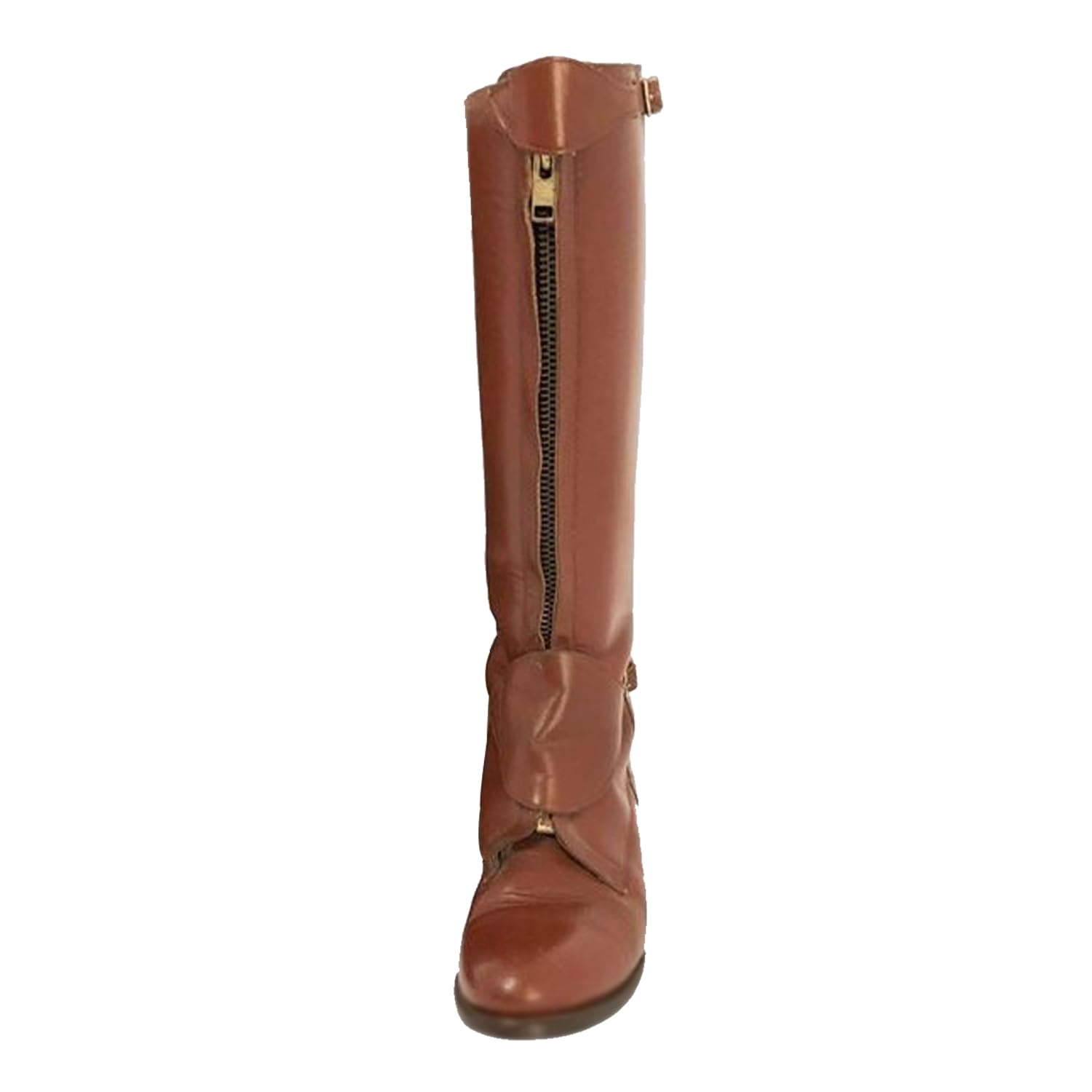 MEN'S RETRO BUCKLE FRONT ZIPPER KNIGHT BOOTS 90871046S