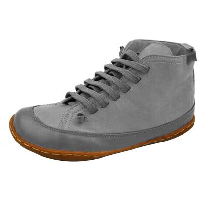 Women's Low-heeled Ankle Boots-Walking Shoes Women Winter Christmas Leather Boots for Women Warm Snow Vintage Womens Boots Clearance