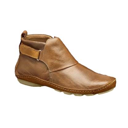 Pointed Toe Casual Women's Leather Boots Sleeve Fashion Boots Thick Warm Fashion Low Heel Women's Shoes