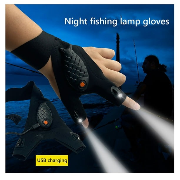 🔥Last Day Hot Sale 60% OFF🧤LED Flashlight Fishing Gloves🎁Buy More Save More