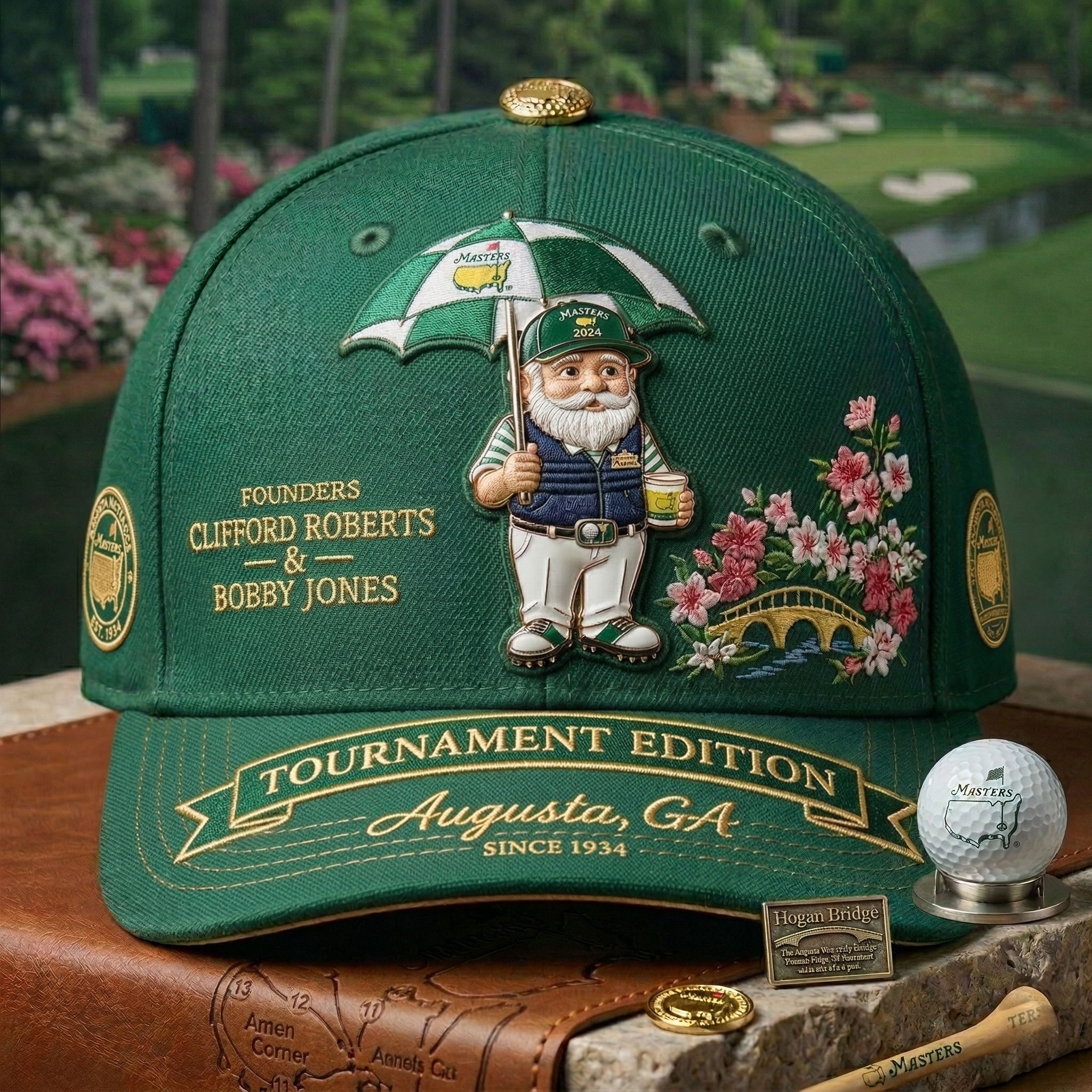 🔥LIMITED EDITION-Masters Tournament Edition Structured Hat – Augusta National Official Style